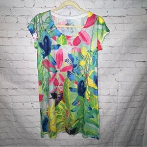 Guy Harvey Short Sleeve T-Shirt Dress/Swim Coverup size‎ M